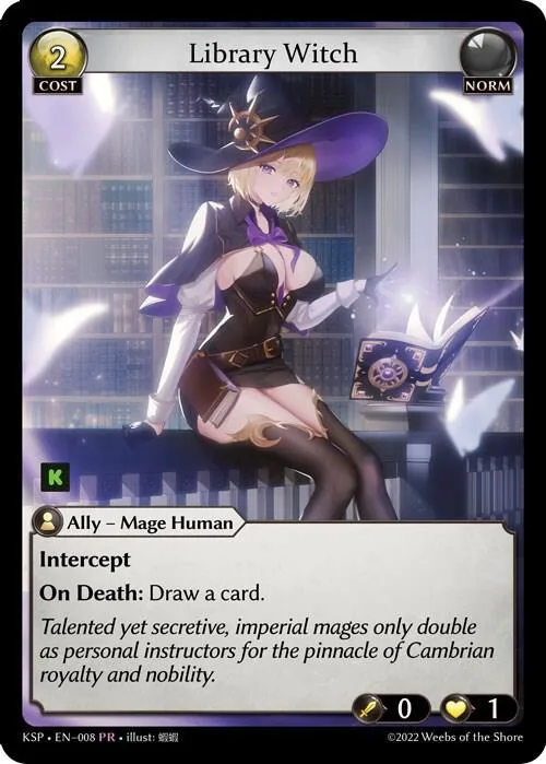 Library Witch #8 – Kickstarter Promotional Cards