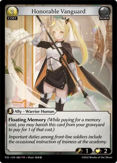 Honorable Vanguard #2 – Promotional Cards