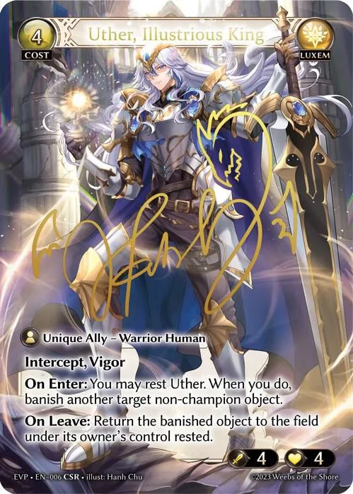 Uther, Illustrious King (CSR) #6 – Promotional Cards