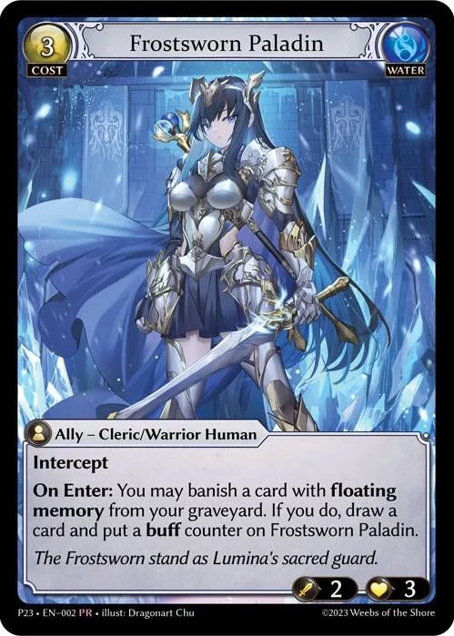 Frostsworn Paladin #2 – Promotional Cards
