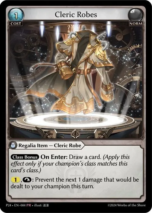 Cleric Robes #4 – Promotional Cards