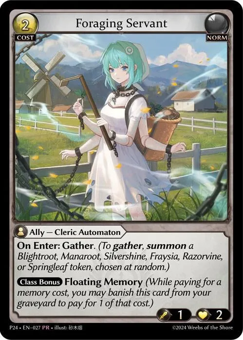Foraging Servant #27 – Promotional Cards