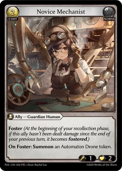 Novice Mechanist #35 – Promotional Cards