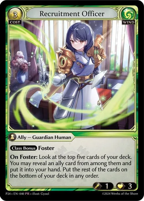 Recruitment Officer #40 – Promotional Cards