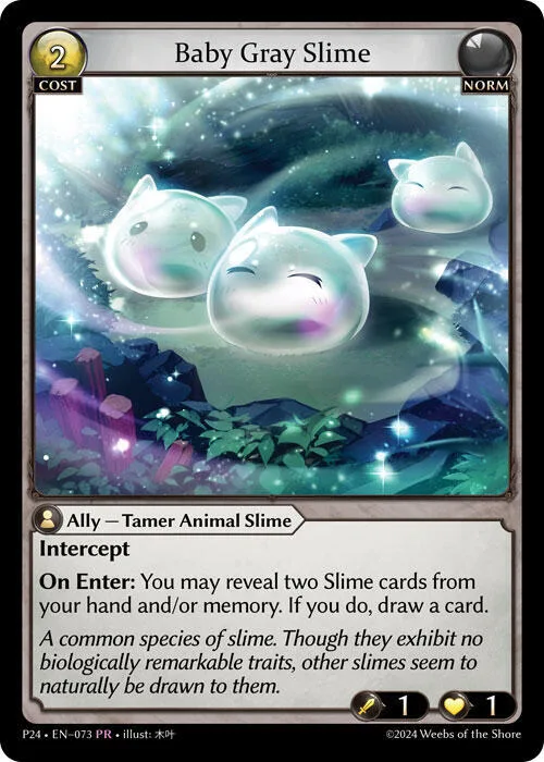 Baby Gray Slime #73 – Promotional Cards