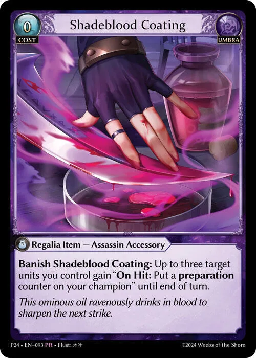 Shadeblood Coating #93 – Promotional Cards