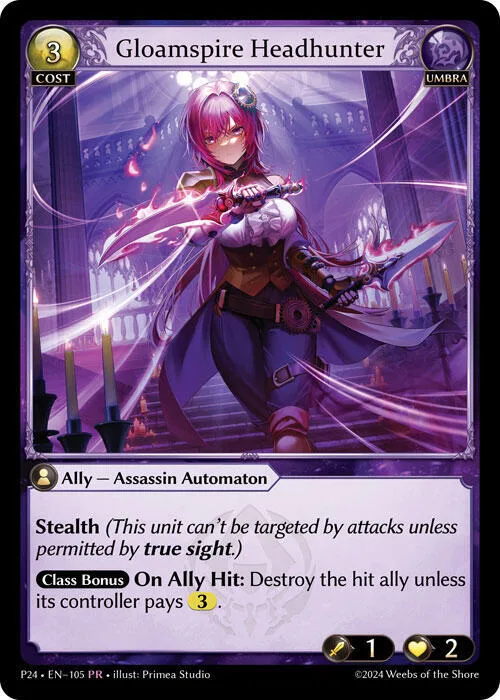 Gloamspire Headhunter #105 – Promotional Cards