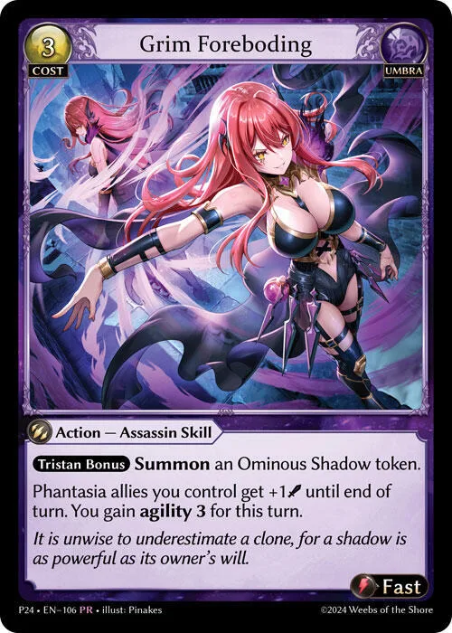 Grim Foreboding #106 – Promotional Cards