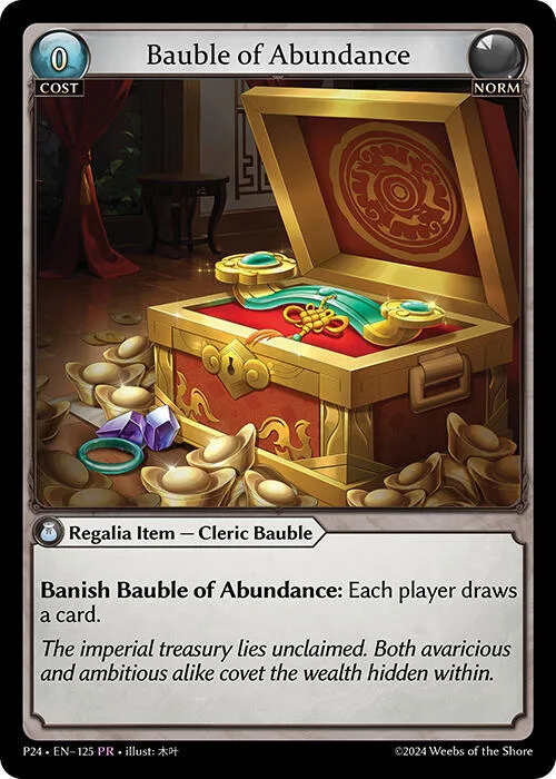 Bauble of Abundance #125 – Promotional Cards