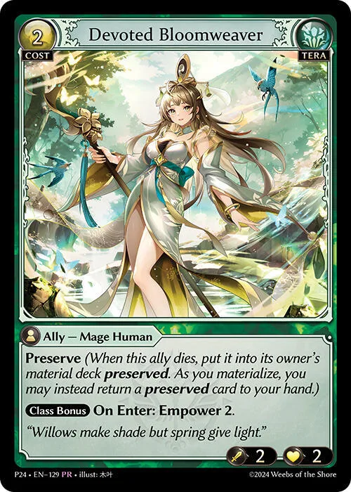 Devoted Bloomweaver #129 – Promotional Cards