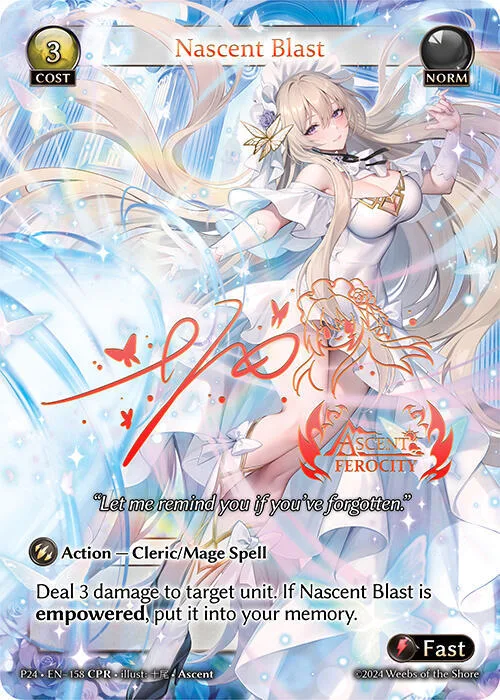 Nascent Blast (CPR) #158 – Promotional Cards