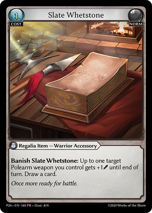 Slate Whetstone #144 – Promotional Cards