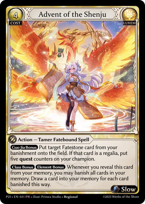 Advent of the Shenju #31 – Promotional Cards