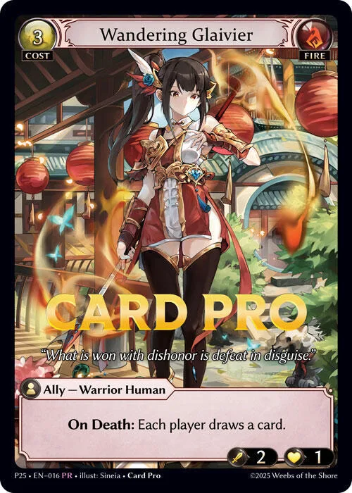 Wandering Glaivier #16 – Promotional Cards