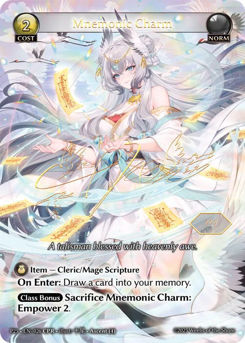 Mnemonic Charm #61 – Promotional Cards