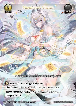 Mnemonic Charm #61 – Promotional Cards
