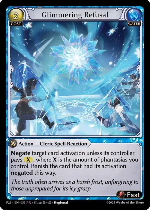 Glimmering Refusal #55 – Promotional Cards