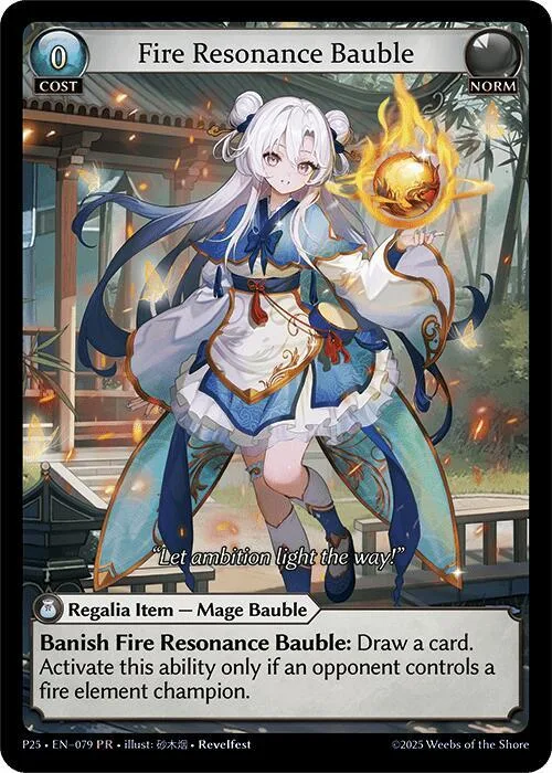 Fire Resonance Bauble #79 – Promotional Cards