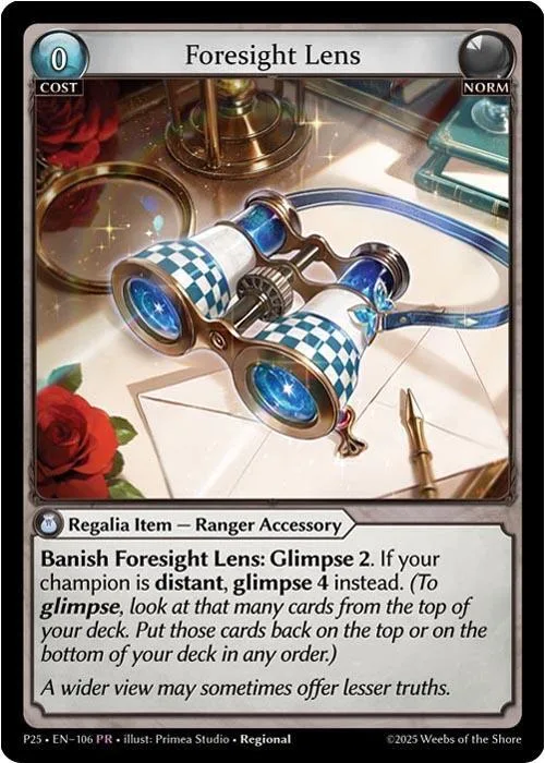 Foresight Lens #106 – Promotional Cards