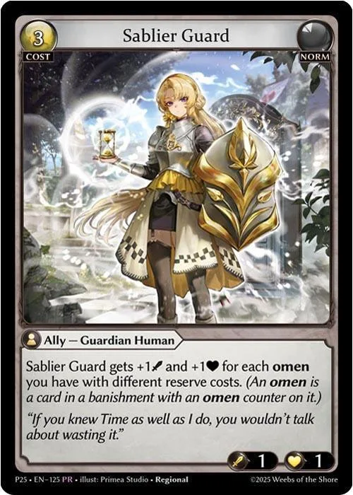 Sablier Guard #125 – Promotional Cards