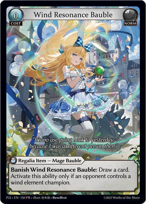 Wind Resonance Bauble #150 – Promotional Cards