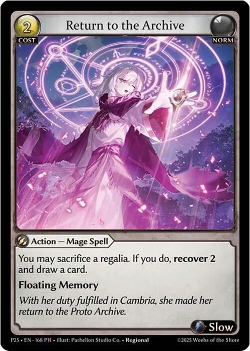 Return to the Archive #168 – Promotional Cards