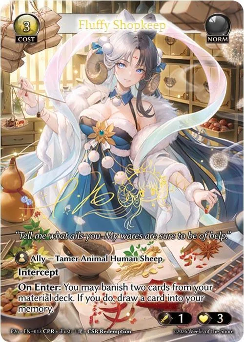 Fluffy Shopkeep (CPR) #13 – Promotional Cards