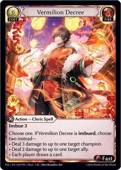 Vermilion Decree #18 – Promotional Cards