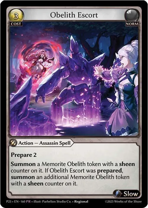 Obelith Escort #160 – Promotional Cards