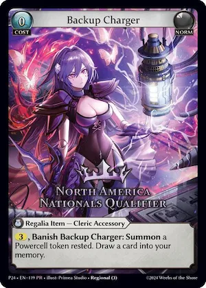 Backup Charger (North America Nationals Qualifier) #119 – Region Exclusive Promotional Cards
