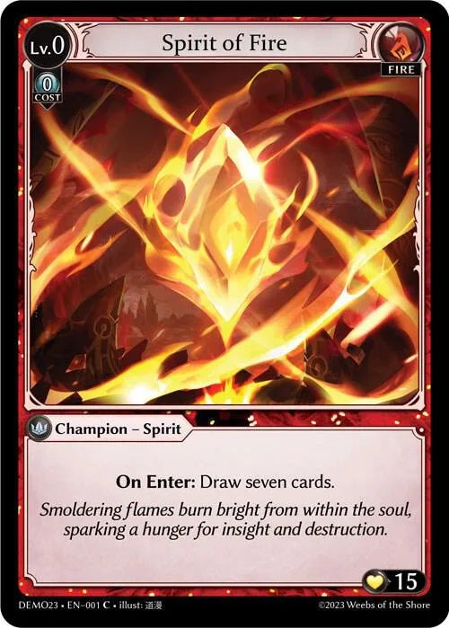 Spirit of Fire #1 – 2023 Demo Deck