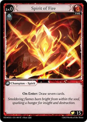 Spirit of Fire #1 – 2023 Demo Deck