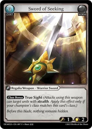 Sword of Seeking #7 – 2023 Demo Deck