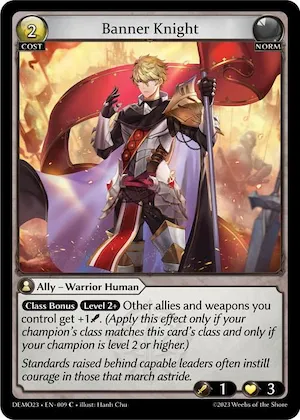 Banner Knight #9 – 2023 Demo Deck