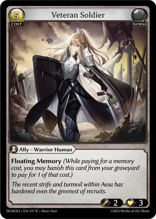 Veteran Soldier #17 – 2023 Demo Deck