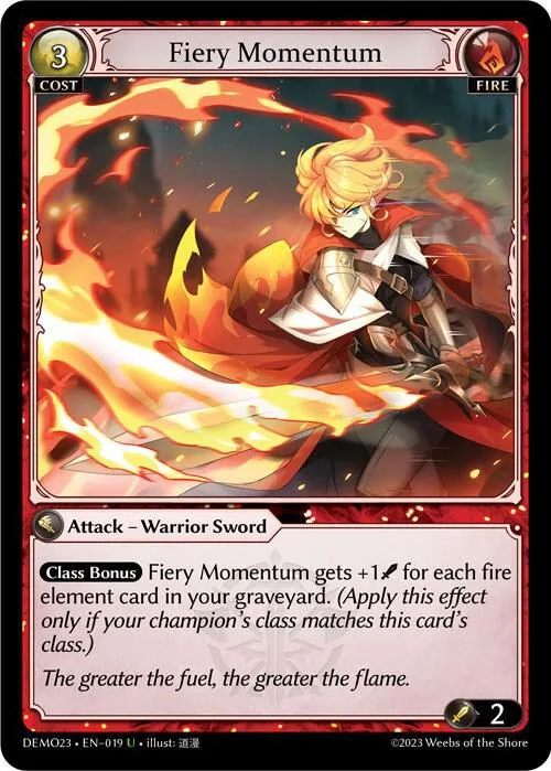 Fiery Momentum #19 – 2023 Demo Deck