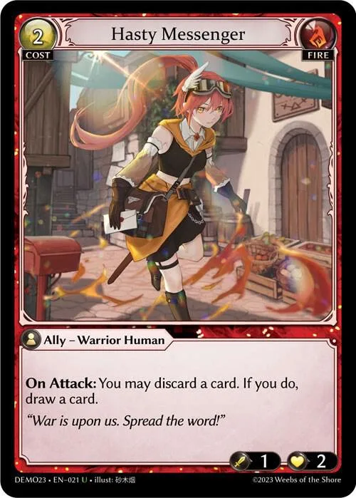 Hasty Messenger #21 – 2023 Demo Deck