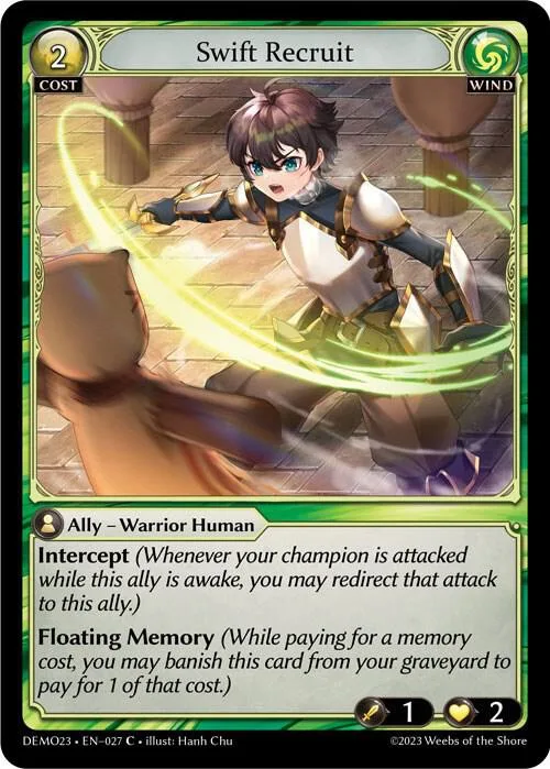 Swift Recruit #27 – 2023 Demo Deck