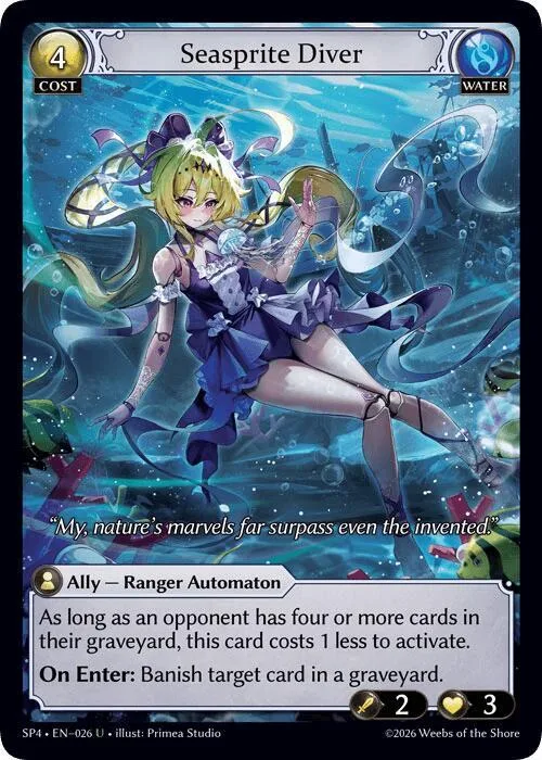 Seasprite Diver (Curio Foil) #26 – Supporter Pack 4