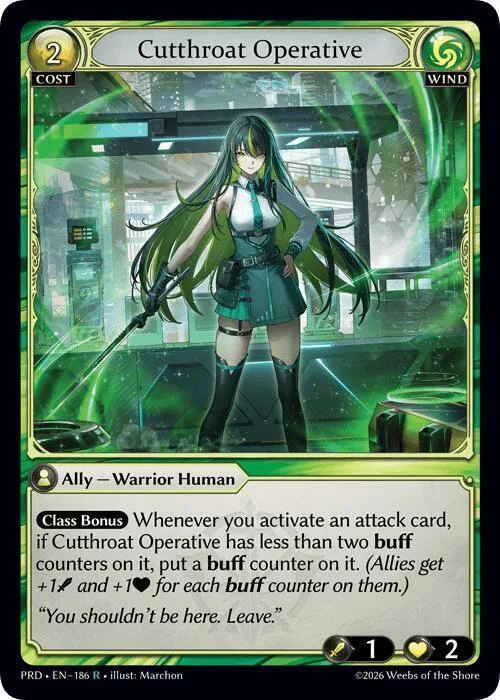 Cutthroat Operative #186 – Asphodel / Paradise