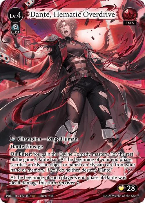 Dante, Hematic Overdrive (UR) #7 – Asphodel / Paradise