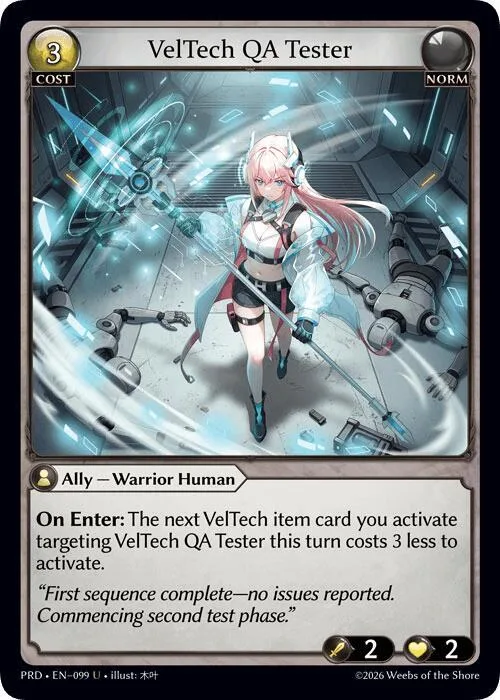 VelTech QA Tester #99 – Asphodel / Paradise