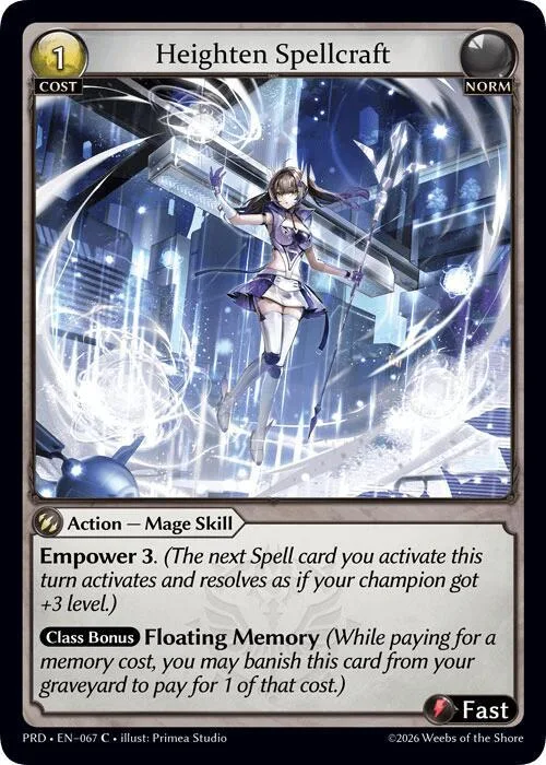 Heighten Spellcraft (Interference Curio Foil) #67 – Asphodel / Paradise