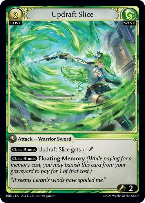 Updraft Slice (Interference Curio Foil) #203 – Asphodel / Paradise