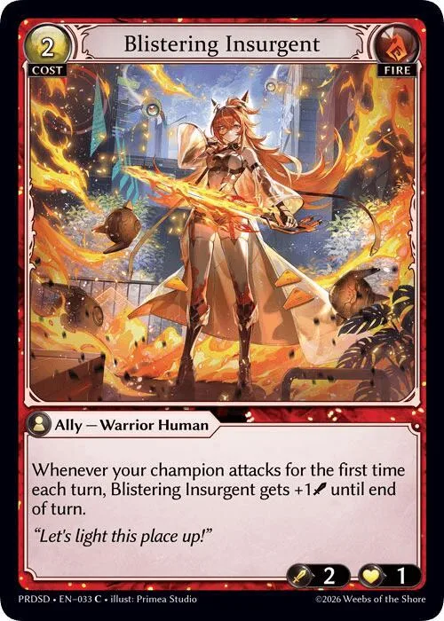 Blistering Insurgent #33 – Asphodel / Paradise Starter Decks
