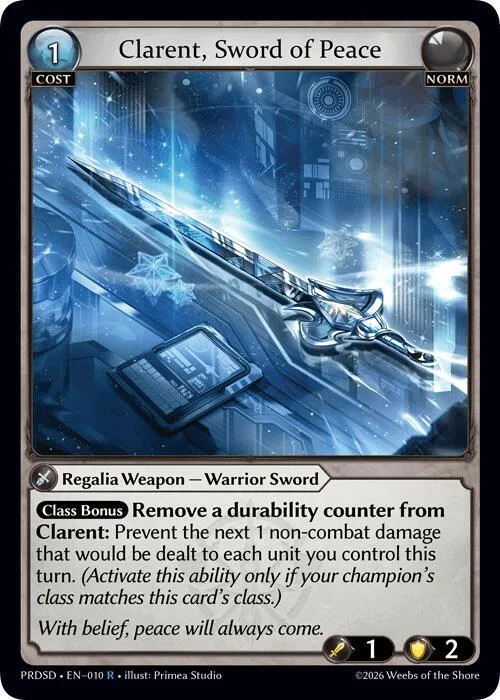 Clarent, Sword of Peace #10 – Asphodel / Paradise Starter Decks