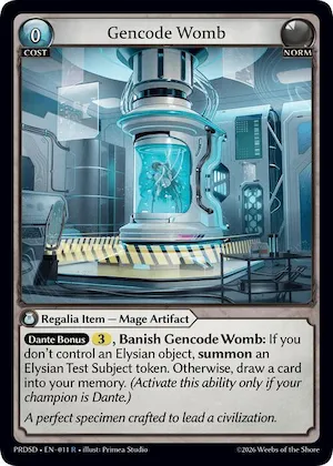 Gencode Womb #11 – Asphodel / Paradise Starter Decks
