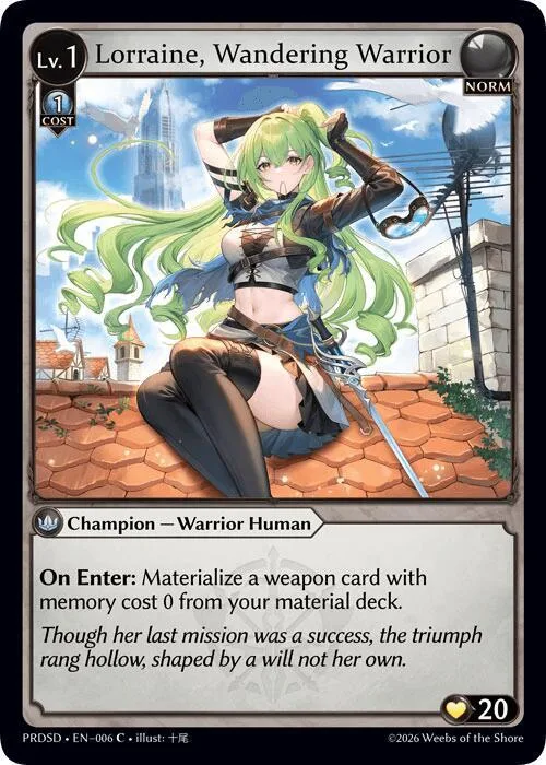 Lorraine, Wandering Warrior #6 – Asphodel / Paradise Starter Decks