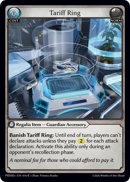Tariff Ring #16 – Asphodel / Paradise Starter Decks