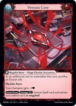 Venous Core #20 – Asphodel / Paradise Starter Decks